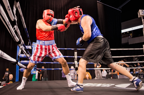 two boxers mid fight