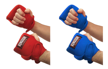 blue and red pairs weighted gloves