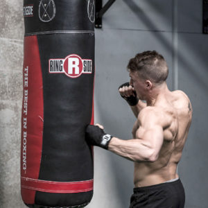 Hitting the heavy bag to improve strength and mobility