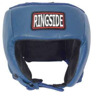 Best Boxing Headgear: Blue Competition Open Face Headgear front view