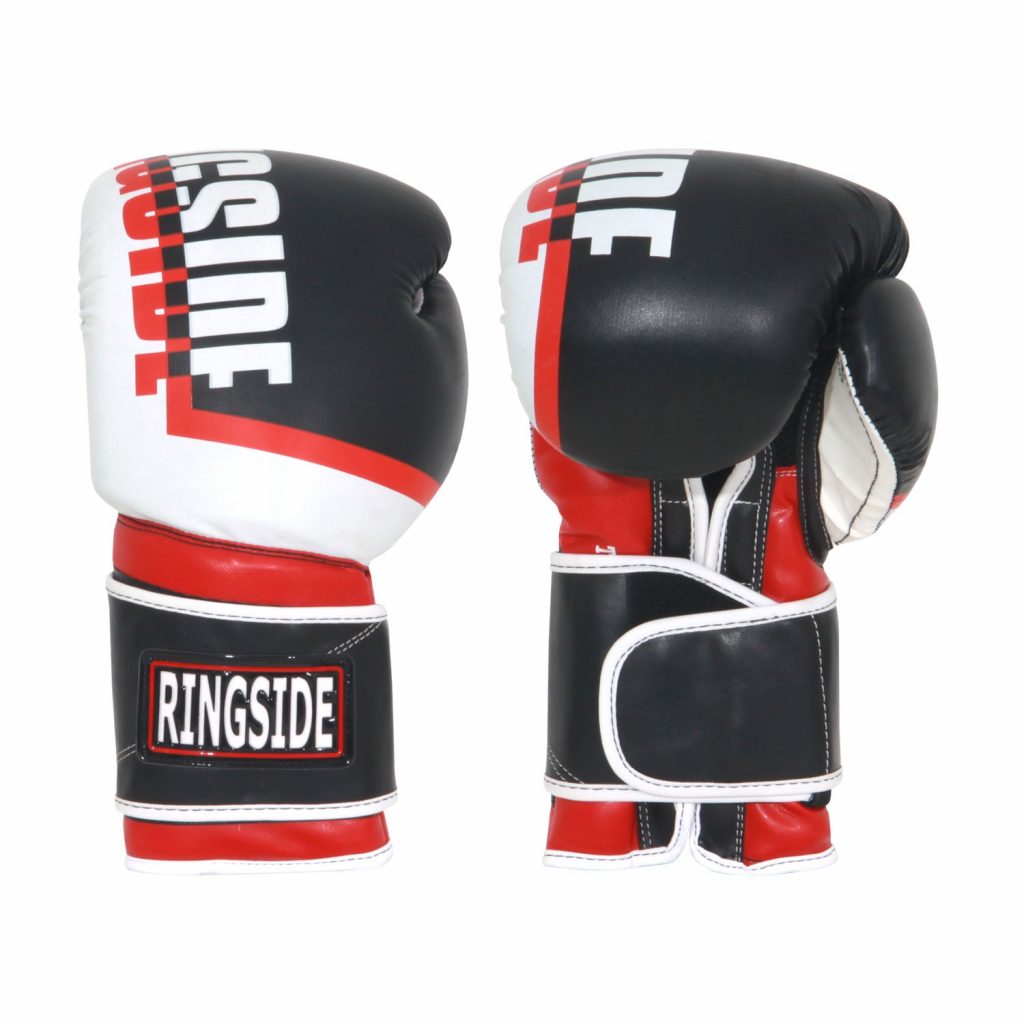 Ringside Bullet sparring glove in the black, red, and white color scheme. 